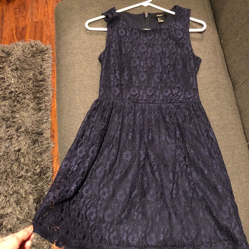 Navy Lace Dress